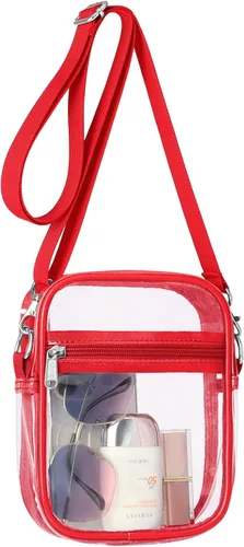Miniatura 32 de PACKISM Bolsa transparente para eventos de estadio – Monederos pequeños transparentes para mujer, bolsa bandolera para conciertos y eventos
