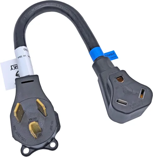 Miniatura 7 de FC-143TT Enchufe de secadora a adaptador RV 30A macho 14-30P a hembra TT-30R 30A 125V