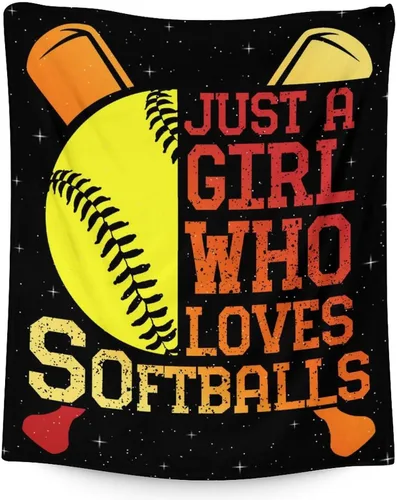 Miniatura 23 de COZYAURA Manta de sóftbol, regalos de equipo de sóftbol para niñas, mujeres y jugadores, 30 x 40 pulgadas, acogedoras mantas mullidas para sofá