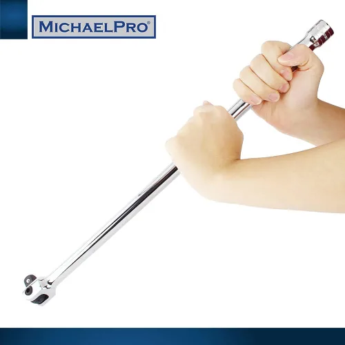 Miniatura 6 de MichaelPro MP007003 - Barra disyuntora de extensión de 1/2 pulgada/mango flexible, 18 pulgadas de longitud, conecta tu trinquete con esta barra