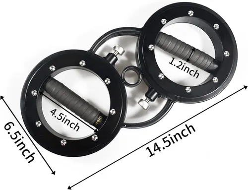 Miniatura 4 de FIITY Máquina Rotadora Ajustable de Resistencia de 18 Libras para Entrenamiento de Fuerza del Cuerpo Superior, Agarres Giratorios de 360 Grados