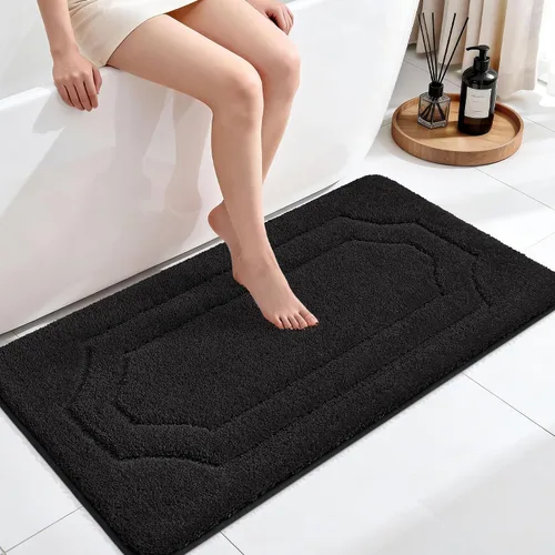 Miniatura 15 de BEQHAUSE Alfombra de Baño-Antideslizante-Tapete de Baño-Suave y Absorbente-Tapete de Ducha-Tapetes de Baño de Poliéster para Baño Lavables a Máquina