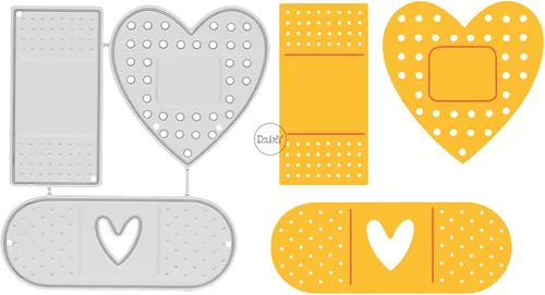 Miniatura 13 de DzIxY Troqueles de corte de metal en forma de corazón simples para kit de fabricación de tarjetas, juegos de troqueles de papel en relieve, 7