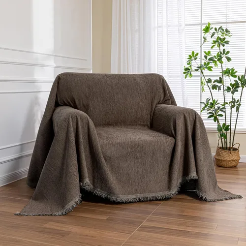 Miniatura 10 de MEETSKY Fundas para sofá modular de 3 cojines, lavables, mezcla de felpilla suave, protector de muebles, funda decorativa de estilo moderno