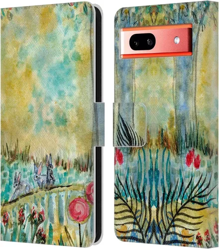 Miniatura 11 de Head Case Designs Officially Licensed Wyanne Half Light Nature 2 Leather Wallet Case Compatible with Google Pixel 7a