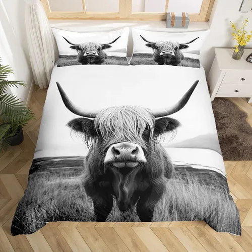 Miniatura 31 de Erosebridal Juego de ropa de cama de faro, tamaño individual, funda de edredón náutica de gaviota, funda de edredón con estampado de paisaje marino