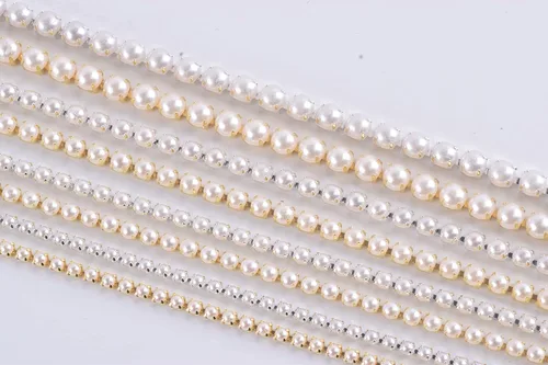 Miniatura 5 de KAOYOO - Cadena de diamantes de imitación de 9 metros (10 yardas) con cristal de 4 mm para costura, manualidades y decoración de bricolaje