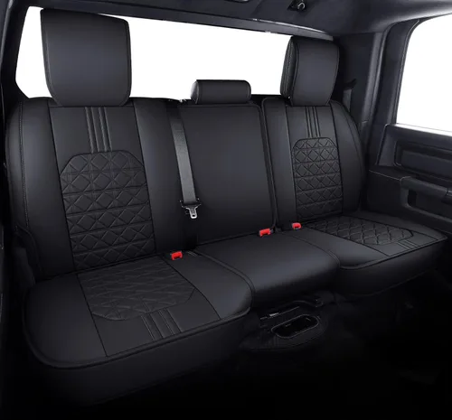Miniatura 16 de YIERTAI - Fundas de asiento para Dodge RAM, camionetas 2009-2025 2026, 1500/2500/3500HD, Set completo, solo para asientos delanteros, de doble 2