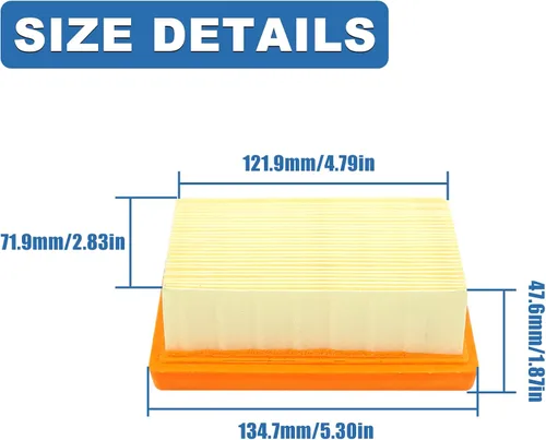Miniatura 4 de Kit de filtro de combustible de aire cilíndrico de 1.929 in para sierra de corte de hormigón Stihl TS400, kit de cilindro con filtro de aire