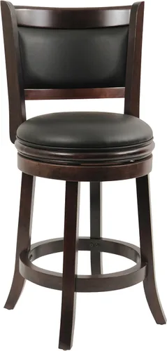 Miniatura 23 de Boraam Augusta - Taburete giratorio de altura de barra, 29 pulgadas, negro