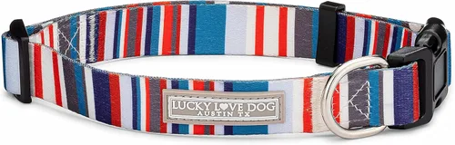 Miniatura 27 de Lucky Love Dog - Collar de perro ajustable con hebilla de fácil clic para los grandes, duradero y cómodo para perros machos y hembras, collar