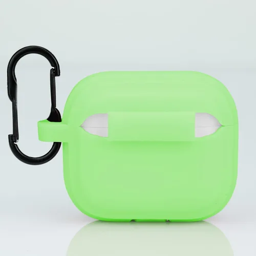 Miniatura 4 de LEFXMOPHY Funda de repuesto verde para Apple Airpods 3 Gen / 3ª generación 2021, accesorio de silicona protectora para mujeres y hombres, brilla