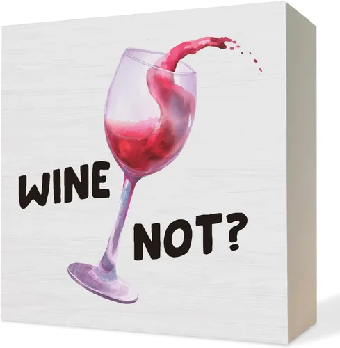 Miniatura 19 de Cartel de madera de champán rosa divertido, regalo de anfitriona de champán para mujeres, diseño de vino espumoso Grandmillennial, placa decorativa