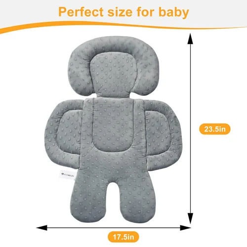 Miniatura 7 de Innokids 2 en 1 - Inserto reversible para asiento de automóvil para recién nacido (beige/gris)
