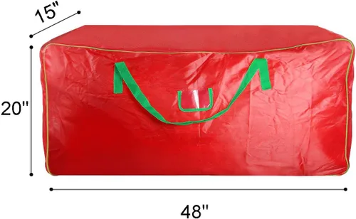 Miniatura 3 de TQS Bolsa de almacenamiento para árbol de Navidad – Se adapta a árbol artificial de Navidad de hasta 7.5 pies – Caja de árbol de Navidad