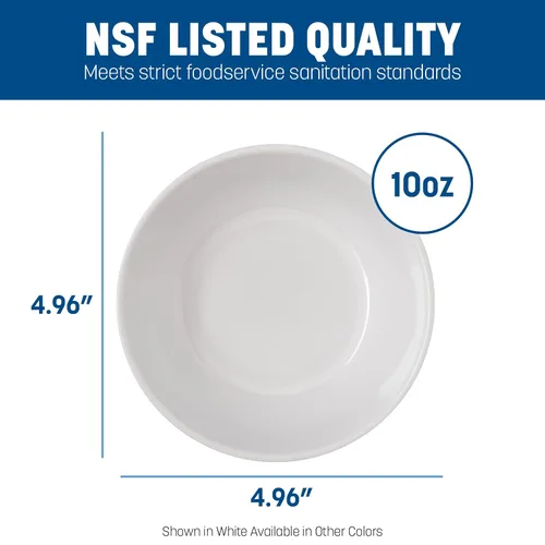 Miniatura 4 de Carlisle FoodService Products Dallas Ware - Cuenco de plástico reutilizable para bufés, hogar y restaurantes, melamina, 10 onzas, marrón tostado