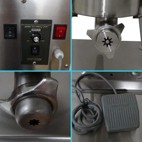 Miniatura 6 de Churro Maker, máquina de churro de tipo vertical, manual de acero inoxidable, máquina de churrera con rosquilla española con capacidad de 15 L y 4