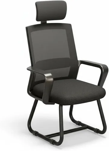 Miniatura 3 de Silla de oficina ergonómica con soporte lumbar y respaldo de malla transpirable, ideal para el hogar y el trabajo