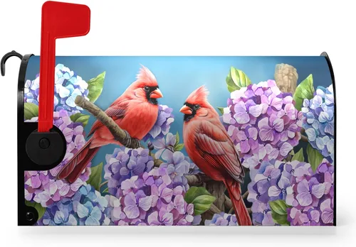 Miniatura 10 de Funda para buzón de verano magnética, girasol de verano impermeable, fundas para buzón de primavera, mariposas florales, buzón de poste, cubiertas