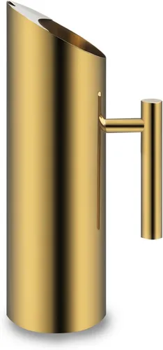 Miniatura 6 de Jarra de agua de acero inoxidable con protector de hielo, jarra de agua fría para jugo, cerveza, leche, té helado u otras bebidas (70 onzas)