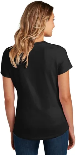 Miniatura 2 de District ® Camiseta de cuello redondo flexible para mujer, Negro -, XL