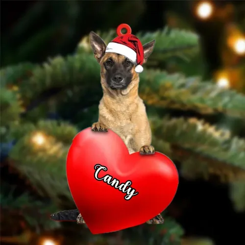 Miniatura 56 de Adornos de Navidad personalizados para perros, nombre personalizado, adorno de Malamute de Alaska, adornos acrílicos, regalos de Navidad, amantes