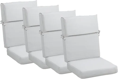 Miniatura 13 de BPS Cojín para silla mecedora de 20 x 20 pulgadas, resistente a la decoloración y al agua, cojines para sillas de patio con funda extraíble