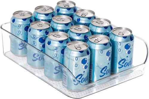 Miniatura 4 de Ettori Organizador de botellas de agua, paquete de 2 cubos organizadores de refrigerador y contenedores de almacenamiento transparentes