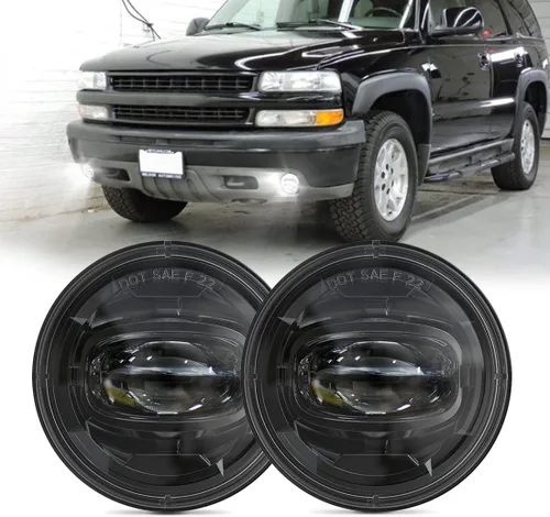 Ensamble de luces antiniebla LED Reemplazo Compatible con 2001-2006 Chevy Tahoe Z71 y Suburban Z71 1500, 1994-2003 Pontiac Grand Prix, 2000-2005