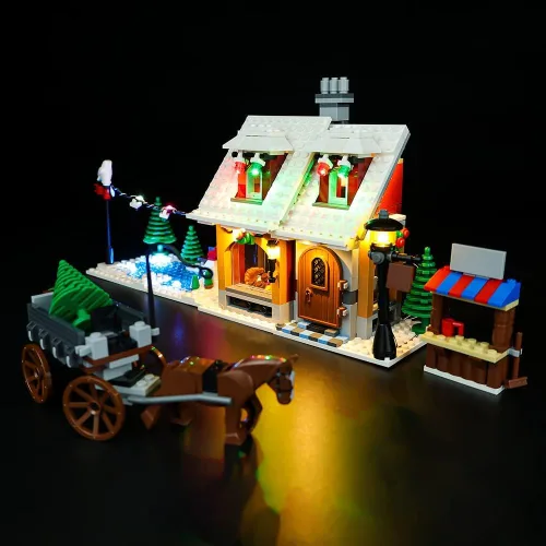 Miniatura 4 de Kit de luces LED compatible con Lego 10216, kit de iluminación de construcción para (Creator Holiday Bakery). (Solo kit de luz Led) (versión clásica)
