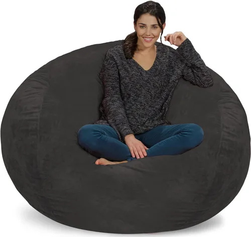 Miniatura 65 de Chill Sack Bean Bag Funda para silla, 3 pies, microgamuza - Oliva