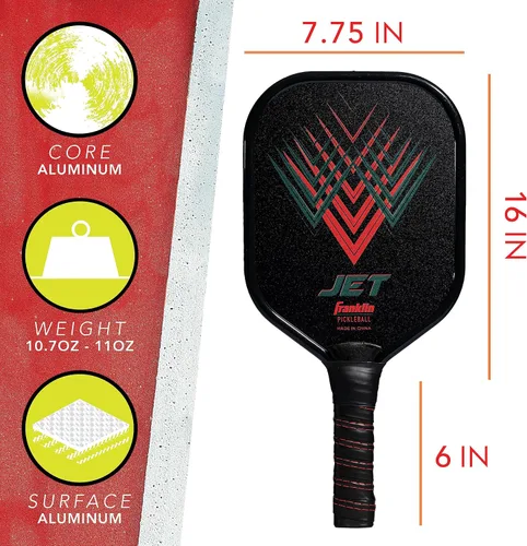 Miniatura 2 de Franklin Sports Juegos de pickleball para principiantes, juegos de 2 + 4 jugadores, paletas de aluminio + bolas de pickleball X-40, aprobadas por