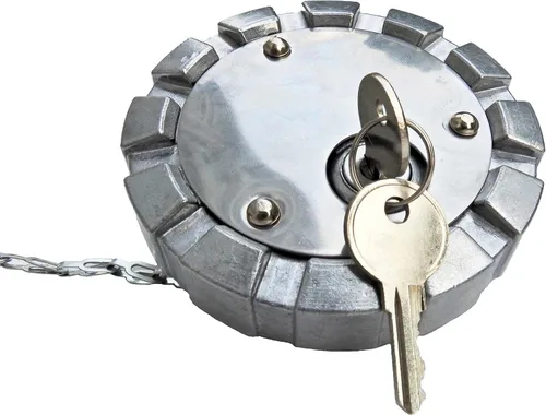 Miniatura 2 de Tapa de combustible diesel ventilada de aluminio con bloqueo para rosca de curso de 3 1/2 "ASIN B074WDR7DQ
