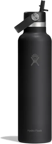 Miniatura 17 de Hydro Flask Botella de agua – Acero inoxidable aislado – Tapa flexible con pajita de boca estándar, antiderrames, a prueba de fugas y recargable