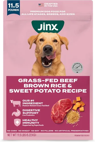 Miniatura 23 de Jinx Comida seca premium para perros de razas pequeñas - Croquetas de salmón real y batata dulce con superalimentos para el apoyo inmunológico
