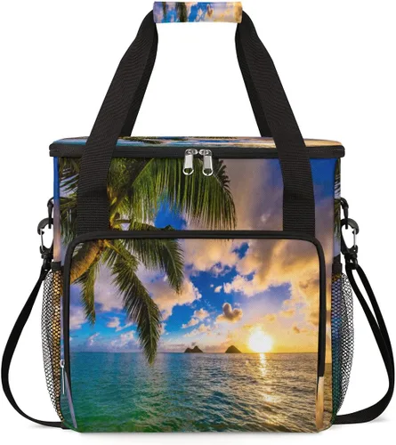 Miniatura 32 de Bolsa de transporte con diseño de acuarela para cafetera de granos de café, bolsa tote de almacenamiento y viaje para café, compatible con cafetera
