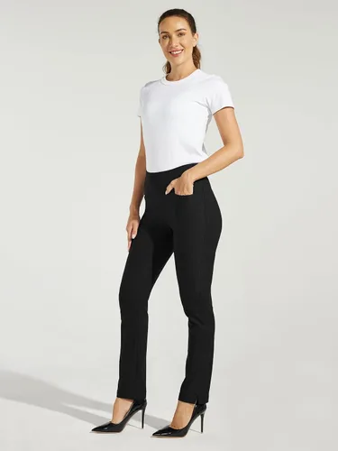 Miniatura 6 de Willit Pantalones de golf para mujer elásticos casuales de meter de secado rápido con control de abdomen