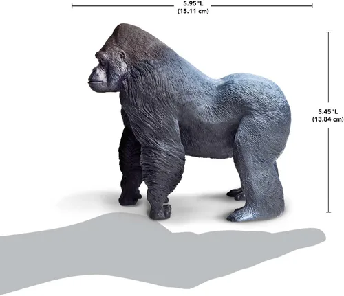 Miniatura 3 de Safari Ltd. Silverback - Figura realista de gorila de 6.25 pulgadas, juguete educativo para niños, niñas y niños a partir de 1 año