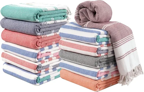 Miniatura 55 de LANE LINEN - Paquete de 4 toallas de playa de gran tamaño, toalla de piscina prelavada, extragrande, de secado rápido y sin arena, toalla de viaje