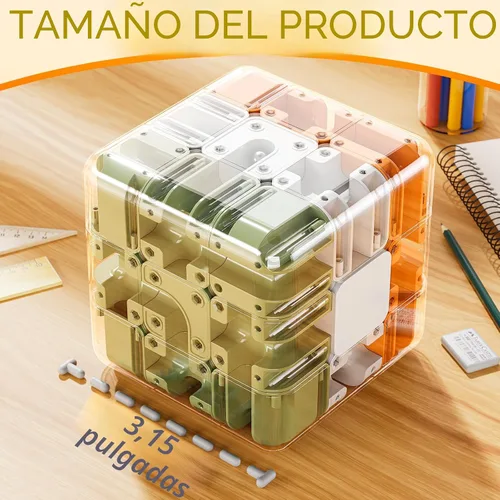 Miniatura 6 de Rompecabezas de cubo 3D para niños de 5-8, 8-12, juego de combinación de colores, juguetes sensoriales educativos, regalo de cumpleaños para niños