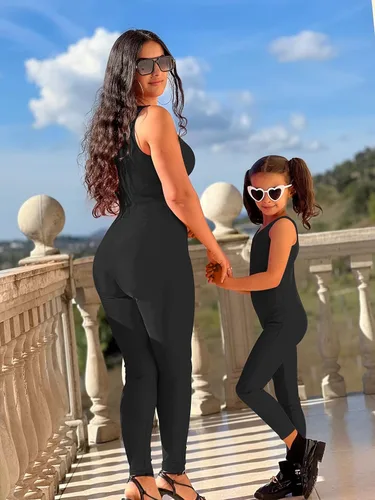 Miniatura 3 de Kepblom Enterizo sin mangas de una pieza para mujer para gimnasia y baile