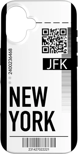 Miniatura 31 de Funda para iPhone 13 Pro Max New York Air Flight Ticket Phone Case