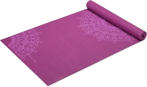 Miniatura 12 de Gaiam - Tapete de yoga con estampado, antideslizante para ejercicio y fitness para todo tipo de yoga, pilates y ejercicios en el suelo Marea