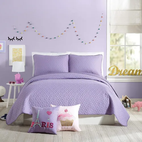 Miniatura 12 de URBAN PLAYGROUND Juego de edredón de todas las estaciones Coty gris - Juego de ropa de cama para niños de 2 piezas de microfibra cepillada suave