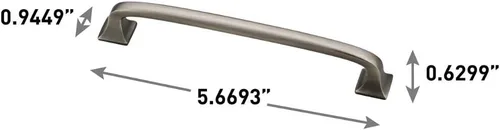 Miniatura 4 de Franklin Brass (Paquete de 10) – Manijas de gabinete de hierro suave, centro de agujero de 5-1/16 pulgadas, tiradores para cajones, puerta de Metal