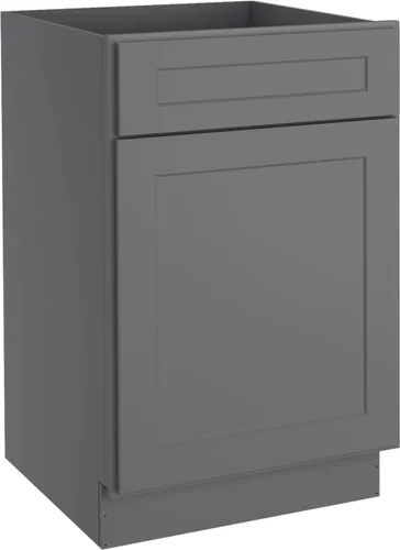 Miniatura 25 de LOVMOR Armarios de base de cocina, armario de almacenamiento aparador, gabinete de entrada con 1 cajón y estante ajustable, 24 pulgadas de ancho x