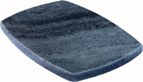 Miniatura 4 de KLEO Jabonera de piedra natural o accesorios de baño para bañera o lavabo (negro con líneas naturales)