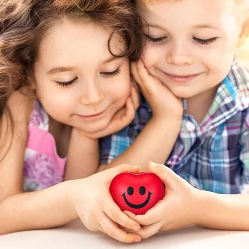Miniatura 6 de Yaomiao 48 bolas de estrés con forma de corazón a granel, mini bolas de espuma con forma de corazón, alivio del estrés, juguetes para compañeros