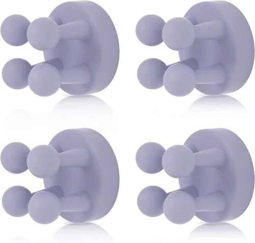 Miniatura 8 de 4 soportes de silicona para cepillos de dientes, gancho multifunción, impermeable, autoadhesivo, para cepillo de dientes, soporte para enchufe
