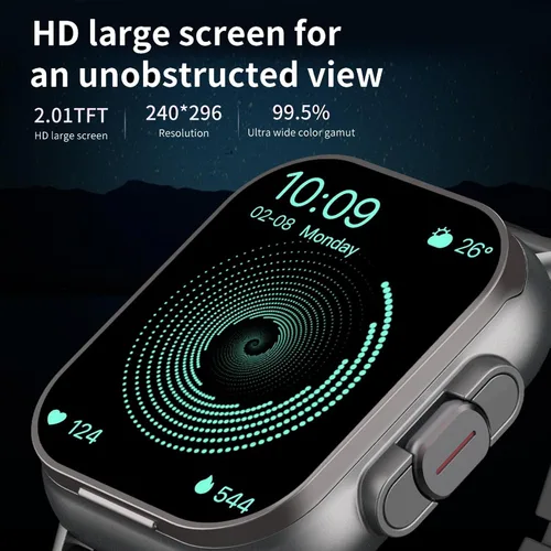 Miniatura 3 de Bewinner Reloj inteligente con auriculares, auriculares Bluetooth 2 en 1 y reloj inteligente, reloj de fitness con pantalla táctil HD de 2 pulgadas